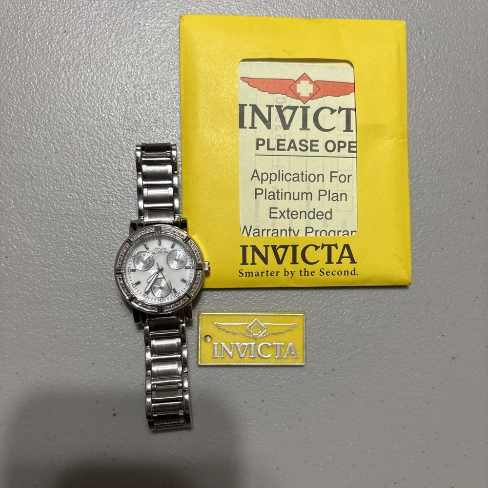 Invicta Wildflower 0.07 Carat Diamond Women's Watch w/ MOP Dial - 33mm, (4718)